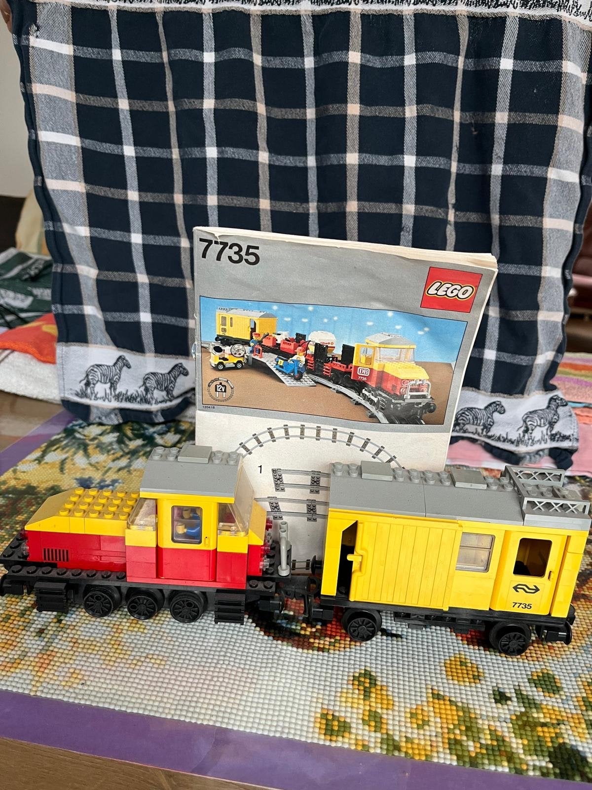 LEGO Trein 7735 met diverse rails, Hobby en Vrije tijd, Ophalen, Gebruikt, Treinset, Overige merken