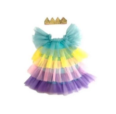 Nieuw ! 3-5 Jr./ Mt. 98-104 Tot 110 Regenboog Prinsessenjurk, Kinderen en Baby's, Ophalen of Verzenden, Nieuw, 104 of kleiner