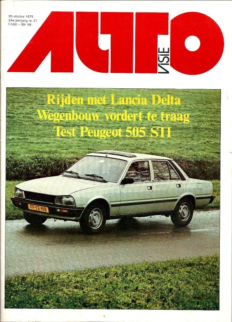 Autovisie test Peugeot 505 STI Oktober 1979, Ophalen of Verzenden, Gelezen, Peugeot
