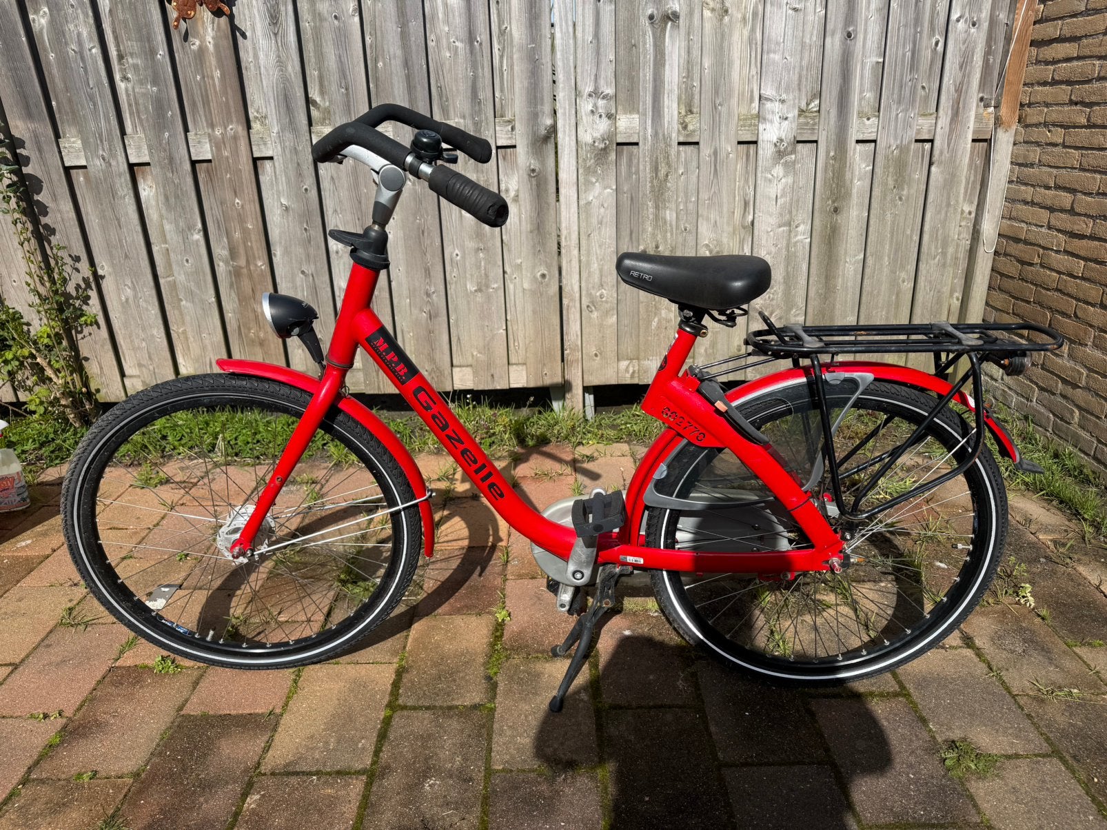 Gazelle damesfiets, Minder dan 47 cm, Ophalen of Verzenden, Zo goed als nieuw, Terugtraprem