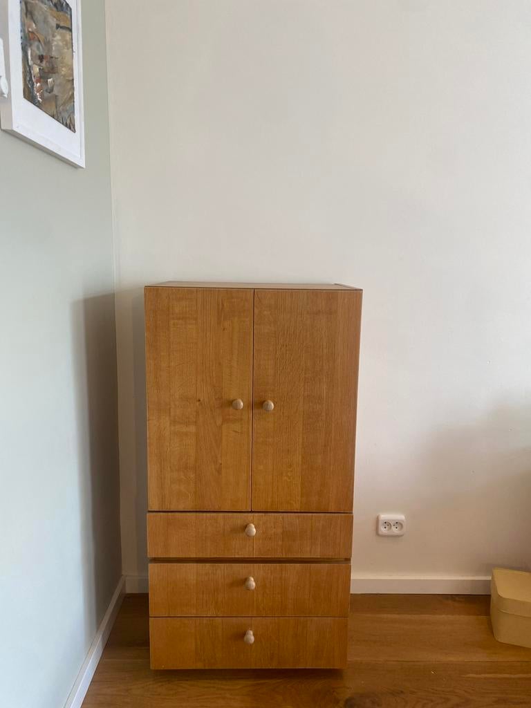Kast, Ophalen, Strak, 100 tot 150 cm, Eikenhout