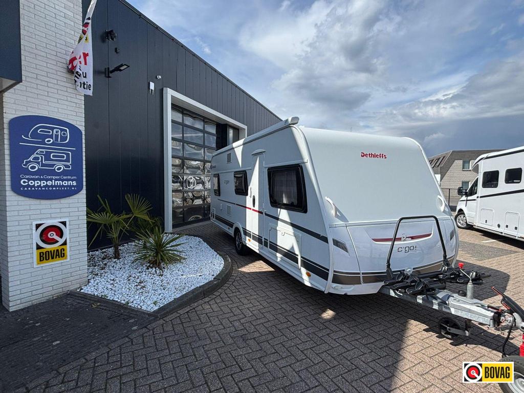 Dethleffs C'Go 535 QSK Stapelbed, Mover, Luifel, + zijwanden, Caravans en Kamperen, Caravans, Schokbreker, Bedrijf, Treinzit, Dethleffs