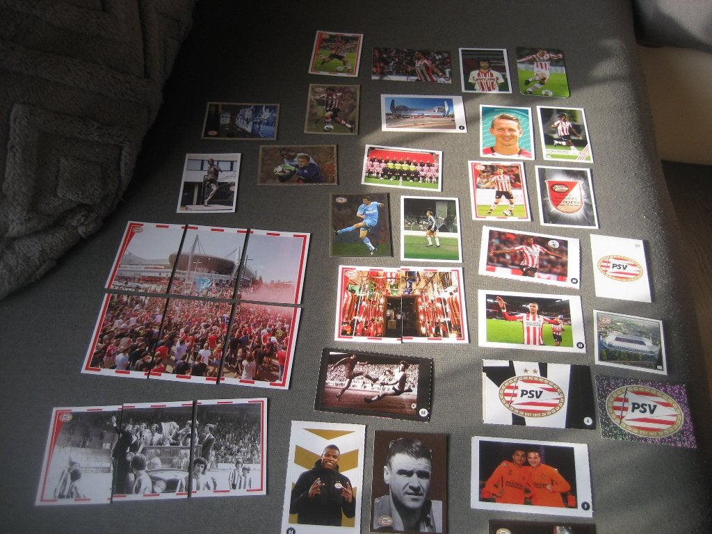 psv voetbal plaatjes , van bommel  ronaldo, Ophalen of Verzenden, Gebruikt, Meerdere plaatjes