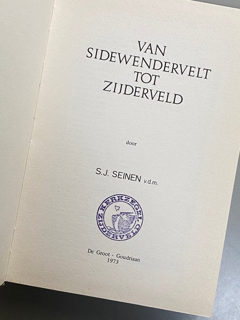 Van Sidewendervelt tot Zijderveld (gesch. Vijfheerenlanden), Ophalen of Verzenden, Zo goed als nieuw