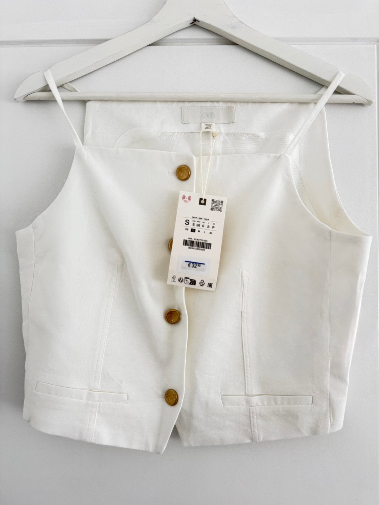 Top zara size S NEW, Kleding | Dames, Ophalen of Verzenden, Zo goed als nieuw, Zonder mouw