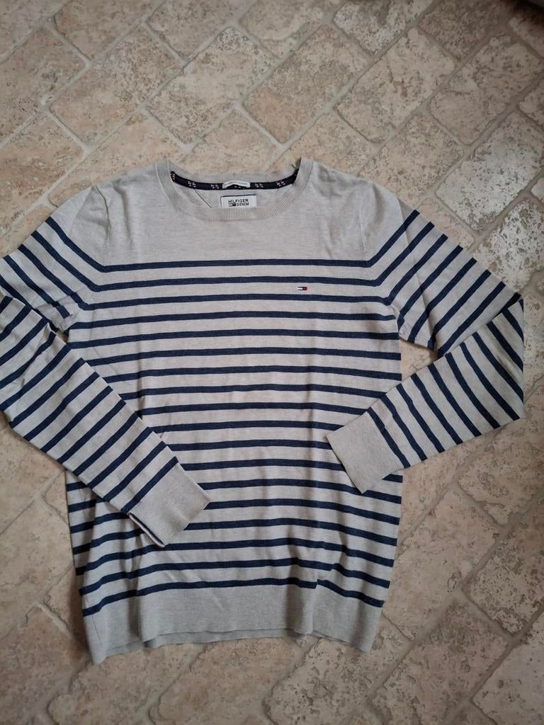 Tommy Hilfiger trui - ideaal voor het voor/najaar, Kleding | Heren, Truien en Vesten, Maat 48/50 (M), Beige, Tommy Hilfiger, Ophalen of Verzenden