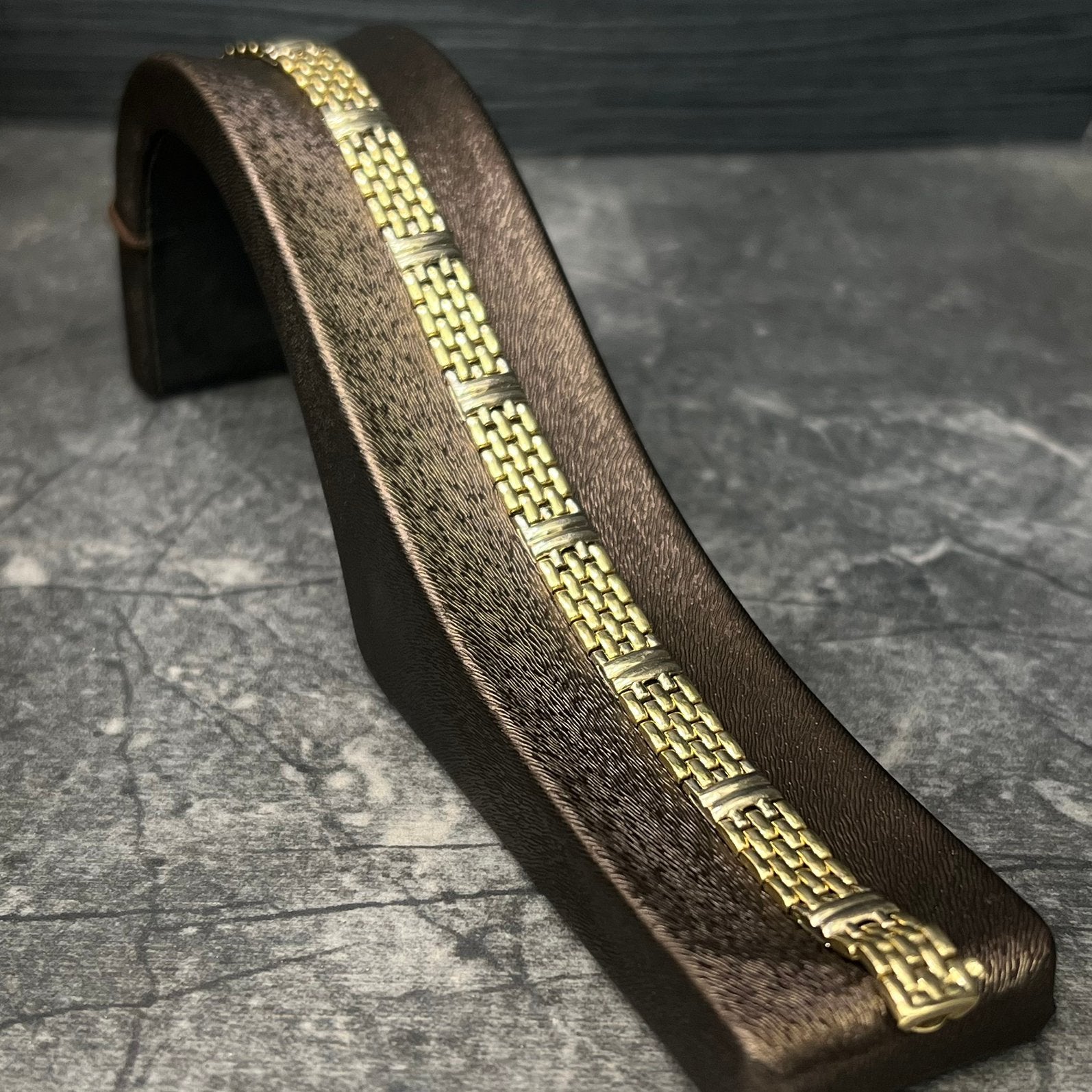 14k gouden armband prachtig schakel 14 karaat, Ophalen of Verzenden, Zo goed als nieuw