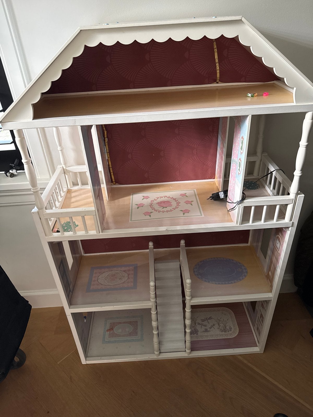 Groot Barbie Poppenhuis met 3 Verdiepingen, Ophalen, Gebruikt, Poppenhuis