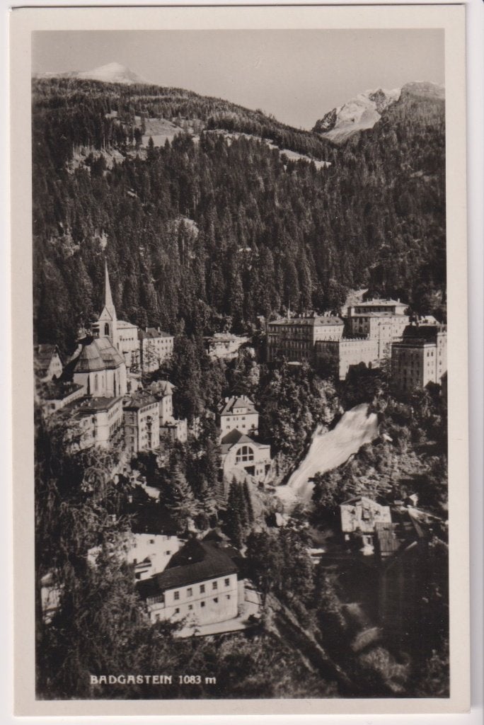 5559 Badgastein 1083 m - Oostenrijkse Alpen B93, Verzenden, 1920 tot 1940, Ongelopen, Oostenrijk