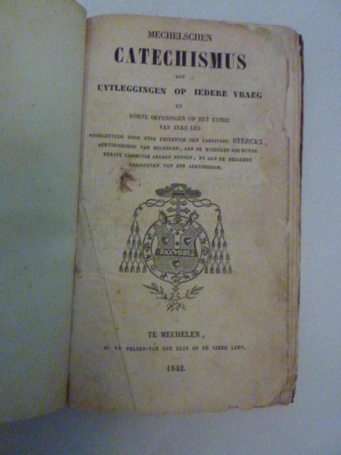 Sterckx - Mechelschen Catechismus 1842, Verzenden, Gelezen