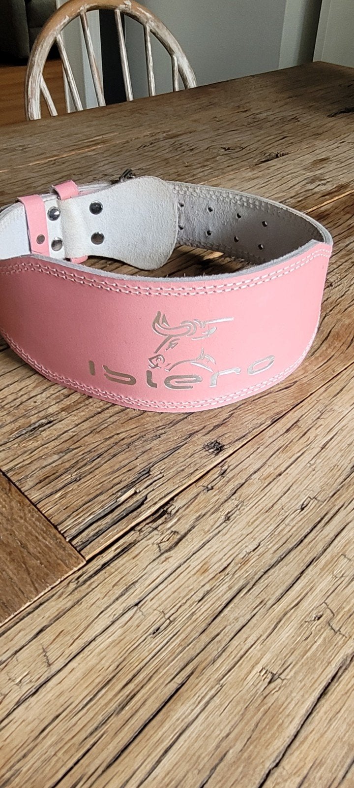 Islero roze leren dames powerlift belt maat S zgan, Sport en Fitness, Fitnessmaterialen, Ophalen of Verzenden, Zo goed als nieuw