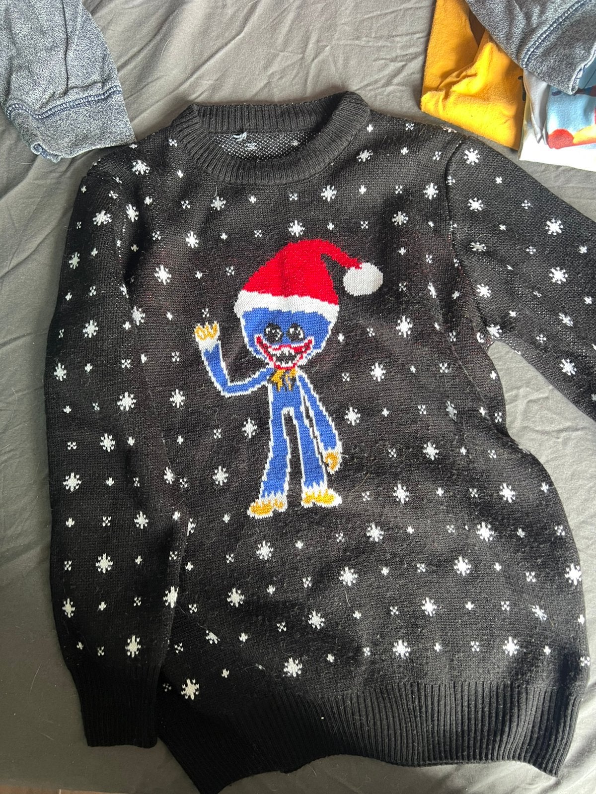 Huggy wuggy kersttrui 122, Ophalen of Verzenden, Gebruikt, Jongen of Meisje, Trui of Vest
