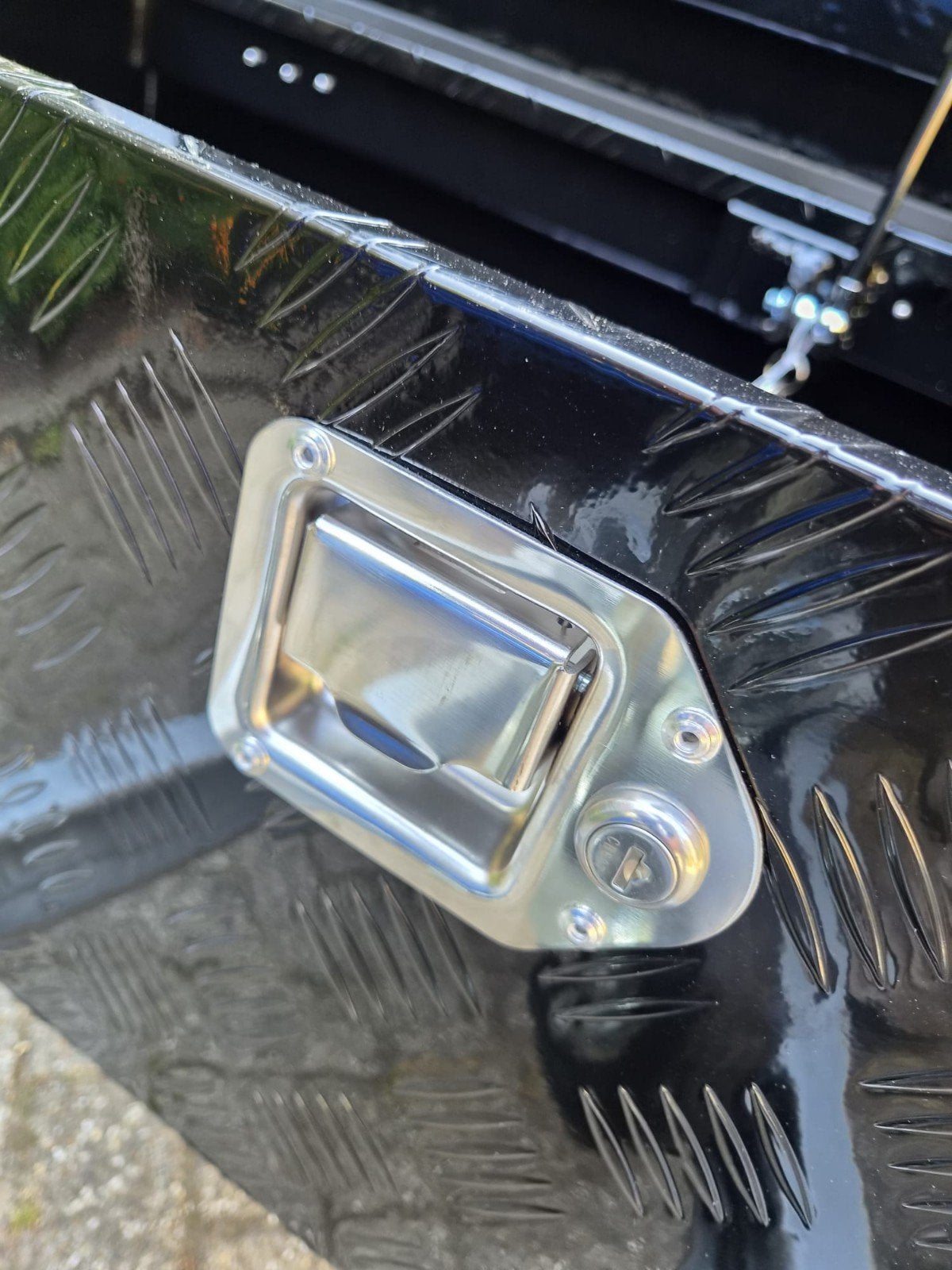 Zwarte aluminium disselbak voor aanhanger, 100x56x31cm, Auto diversen, Ophalen of Verzenden