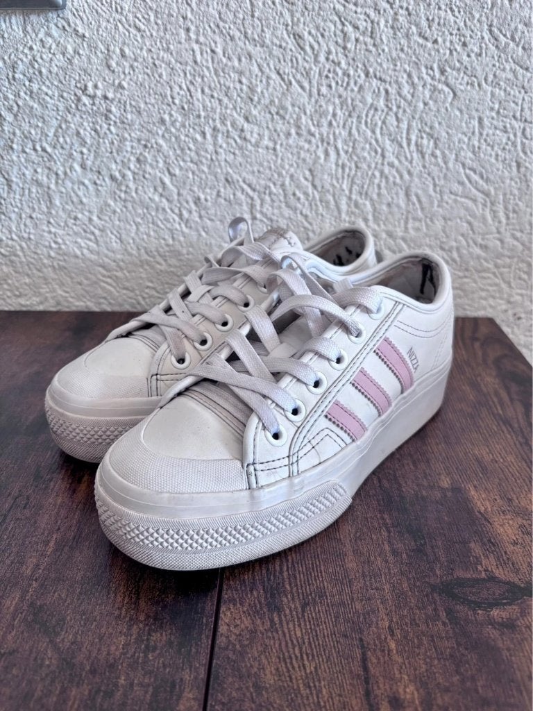 Adidas Nizza Platform shoes, Adidas, Wit, Ophalen of Verzenden, Sneakers of Gympen