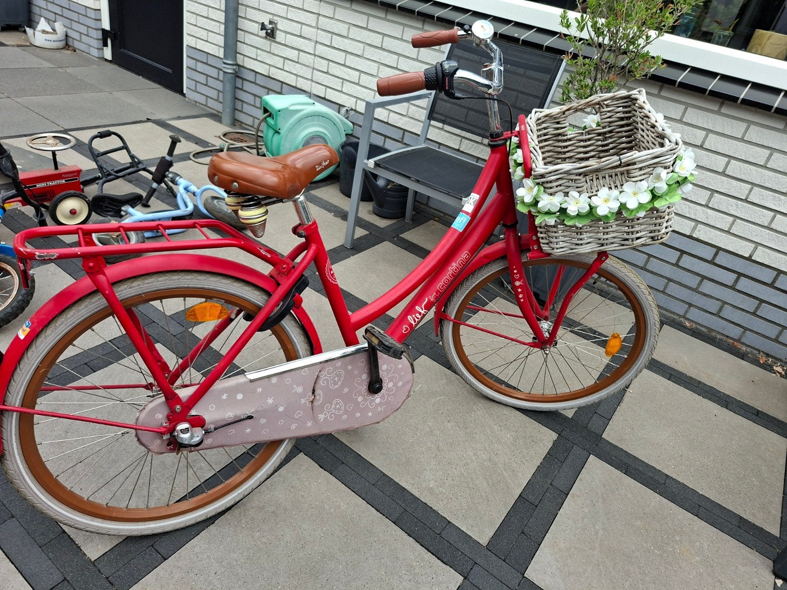 Leuke rode Cortina Lief 24 inch, Terugtraprem, 50 tot 53 cm, Ophalen, Overige merken