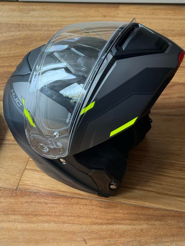 HJC I90 helm maat XS (54-55) met pinlock en zonnevizier, Motoren, Kleding | Motorhelmen, Ophalen, XS, Systeemhelm, HJC
