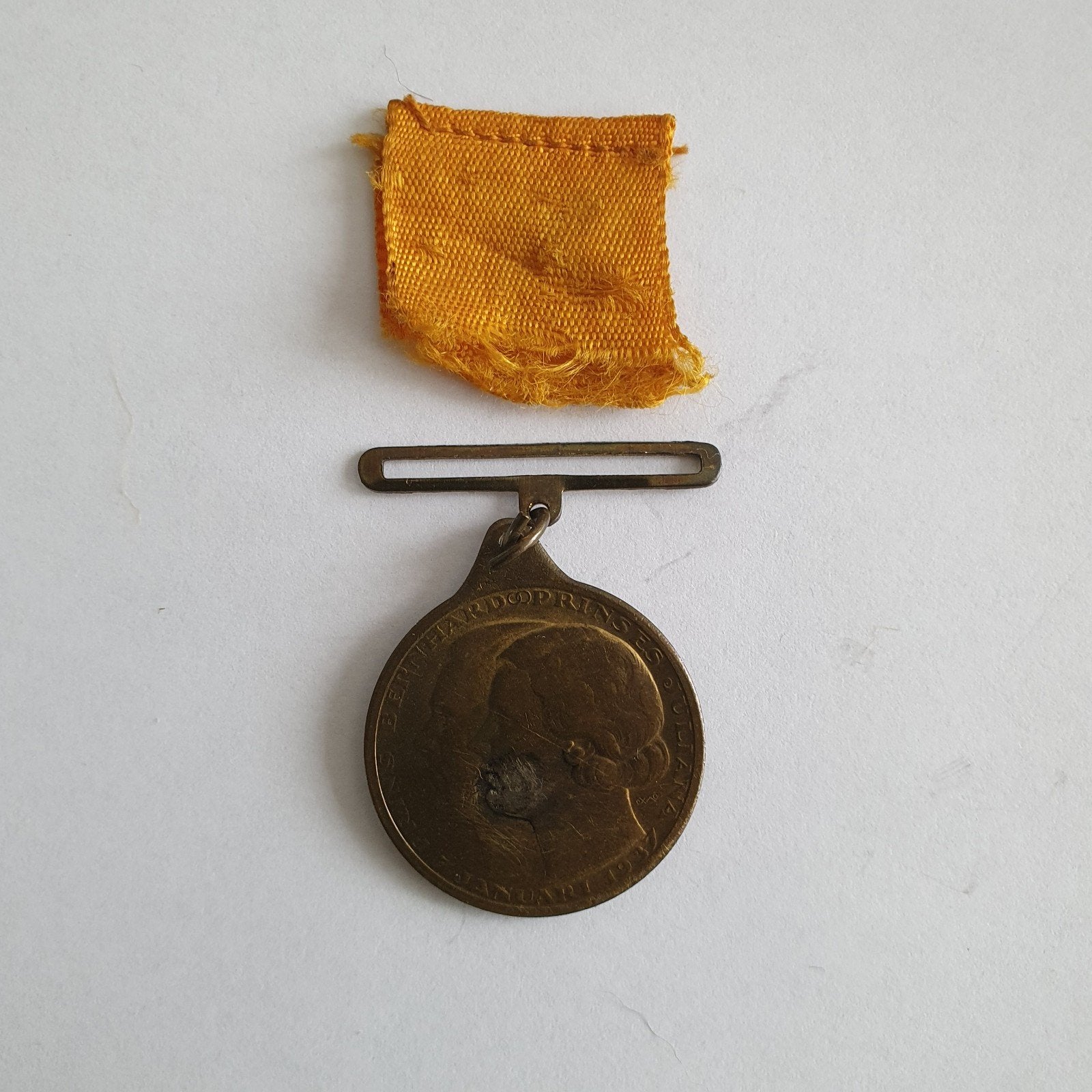 Huwelijksmedaille Juliana en Bernhard 1937, Ophalen of Verzenden, Brons
