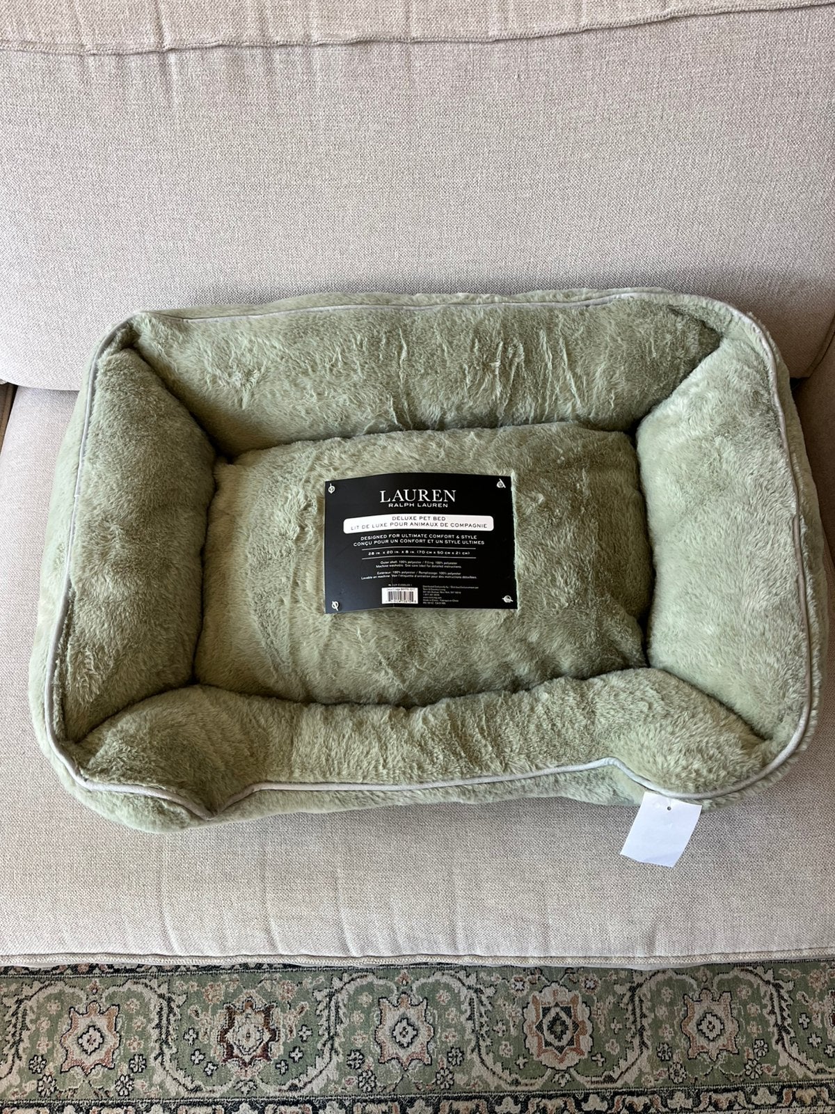 Ralph Lauren hondenmand deluxe 70x50x21 NIEUW, Ophalen of Verzenden, Nieuw, Polyester