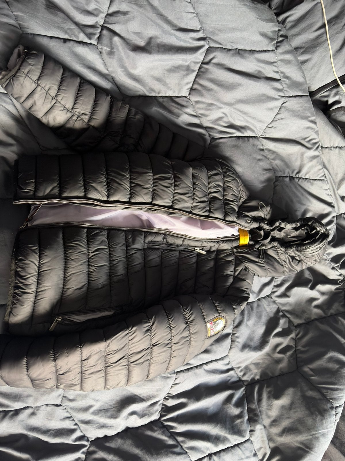 Parajumpers Last Minute Hooded Down Jacket, Kleding | Heren, Jassen | Winter, Ophalen, Maat 52/54 (L), Zwart, Parajumpers