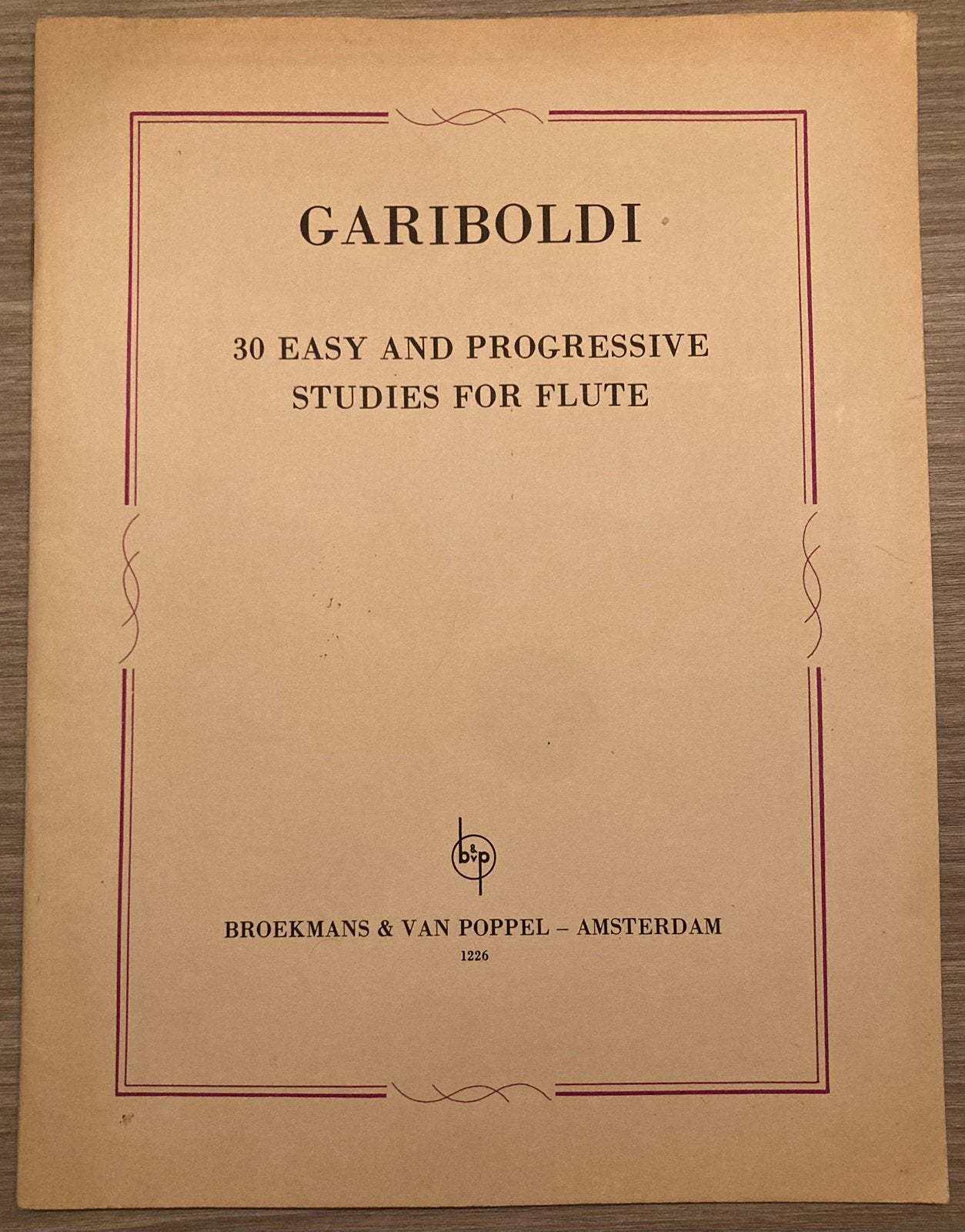 Gariboldi, 30 easy and progressive studies for flute, Ophalen of Verzenden, Gebruikt, Artiest of Componist, Klassiek