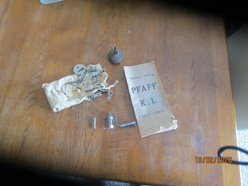 naaimachine pfaff, Ophalen