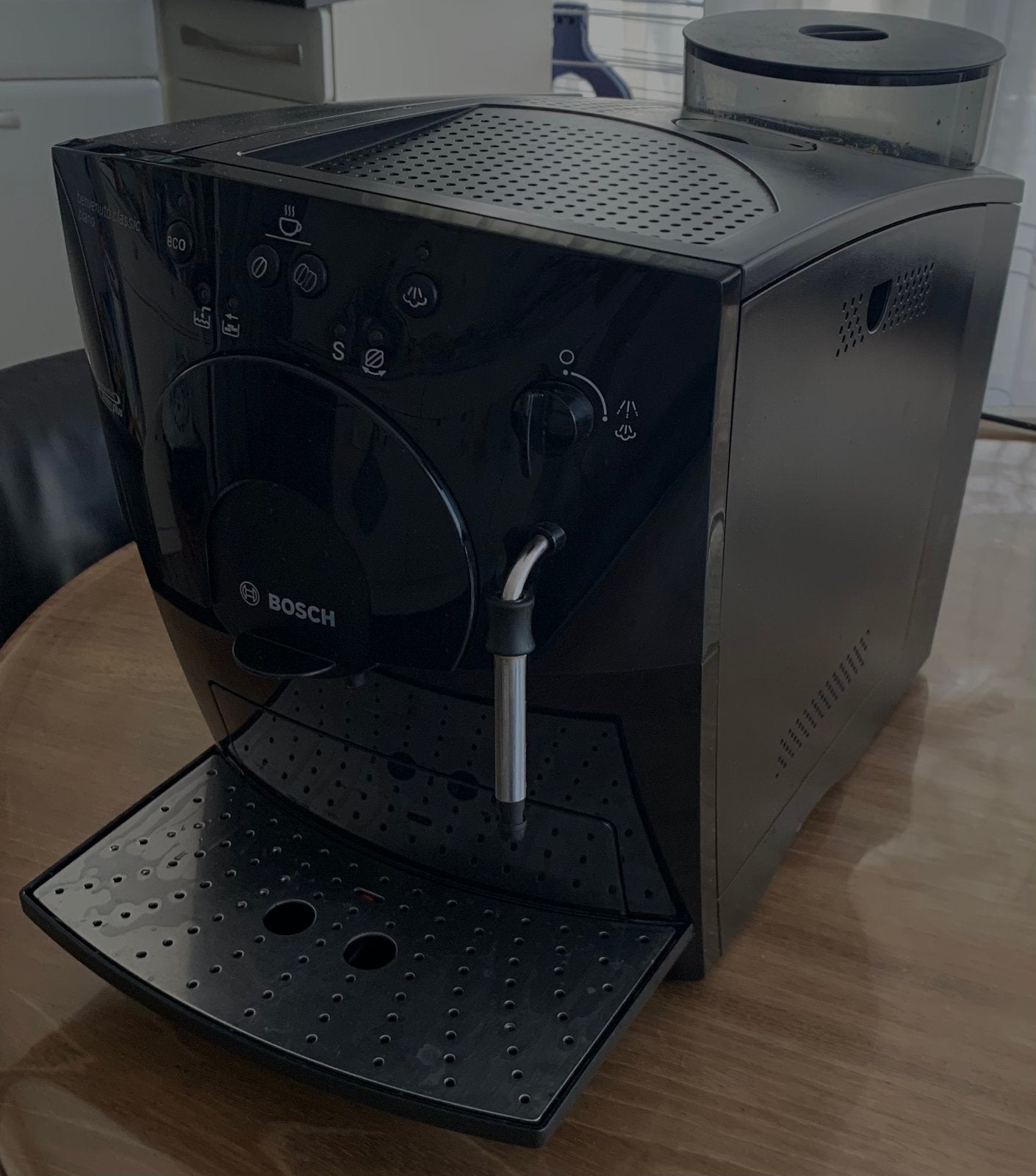 Bosch benvenuto classic piano koffiemachine, Ophalen, Gebruikt, Koffiemachine, Koffiebonen