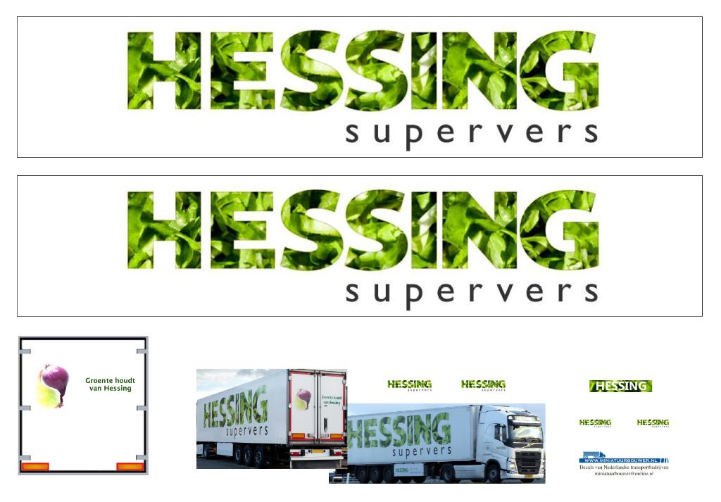 Vrachtauto decal 1:50 Hessing logistiek Zwaagdijk ( type 2 ), Verzenden, Nieuw, Bus of Vrachtwagen, Overige merken