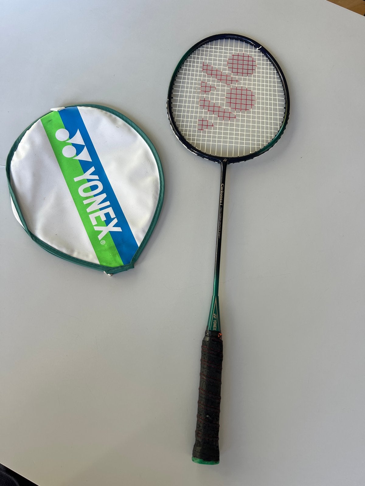 Yonex Carbonex 7000EX Badminton Racket met hoes, Ophalen of Verzenden, Gebruikt, Racket(s)