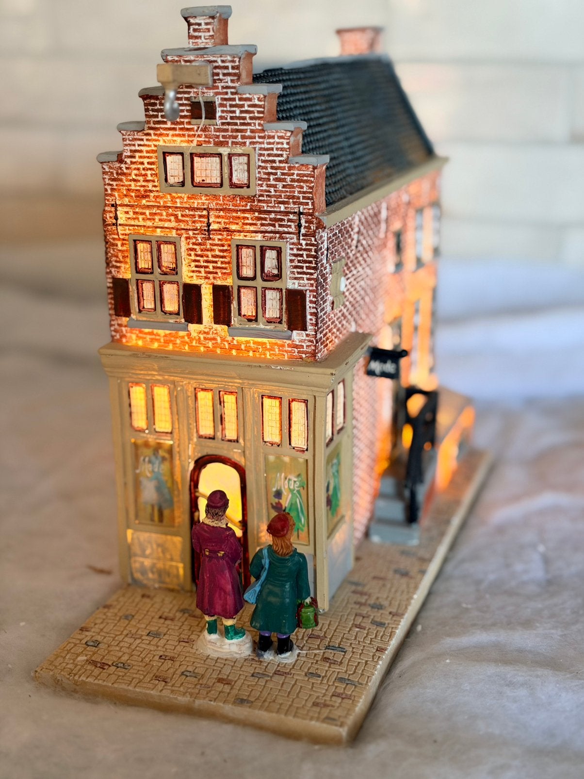 Intratuin Holland kersthuisje grachtenpand kledingwinkel, Ophalen of Verzenden, Nieuw