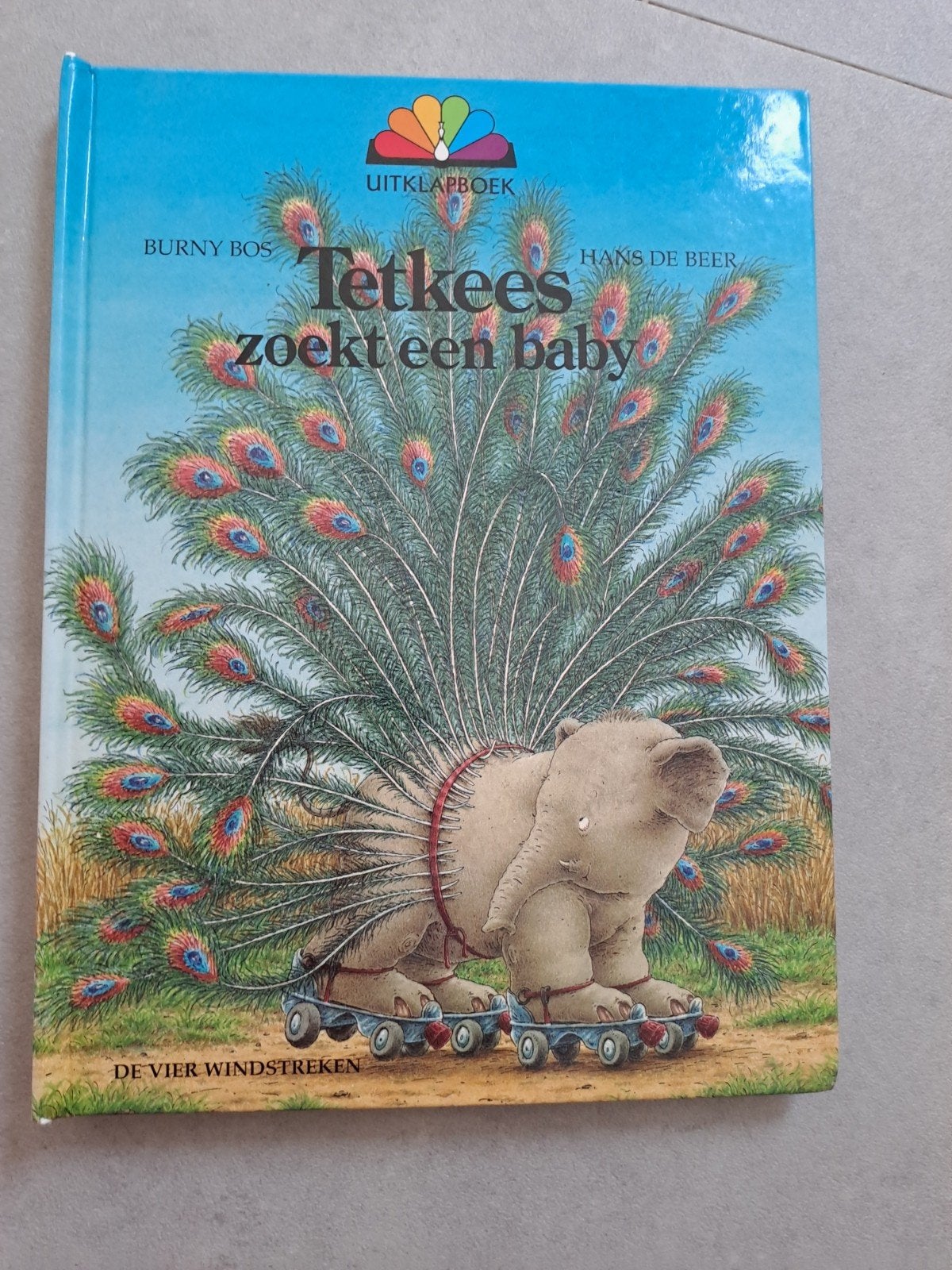 Uitklapboek: Tetkees zoekt een baby, Boeken, Burny Bos, Hans de Beer, Ophalen of Verzenden, Zo goed als nieuw, 2 tot 3 jaar