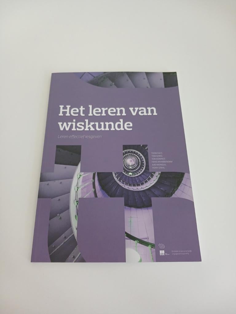 Het leren van wiskunde - Leren effectief lesgeven, Boeken, Ophalen of Verzenden, Zo goed als nieuw, MBO, Beta