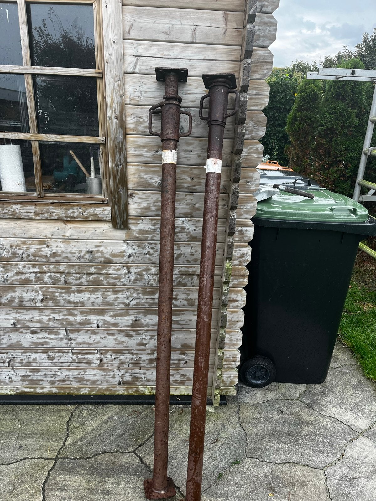 2x bouwstempels - 160-290 cm - Gebruikt, Ophalen, Gebruikt, Overige typen, 2 tot 5 meter