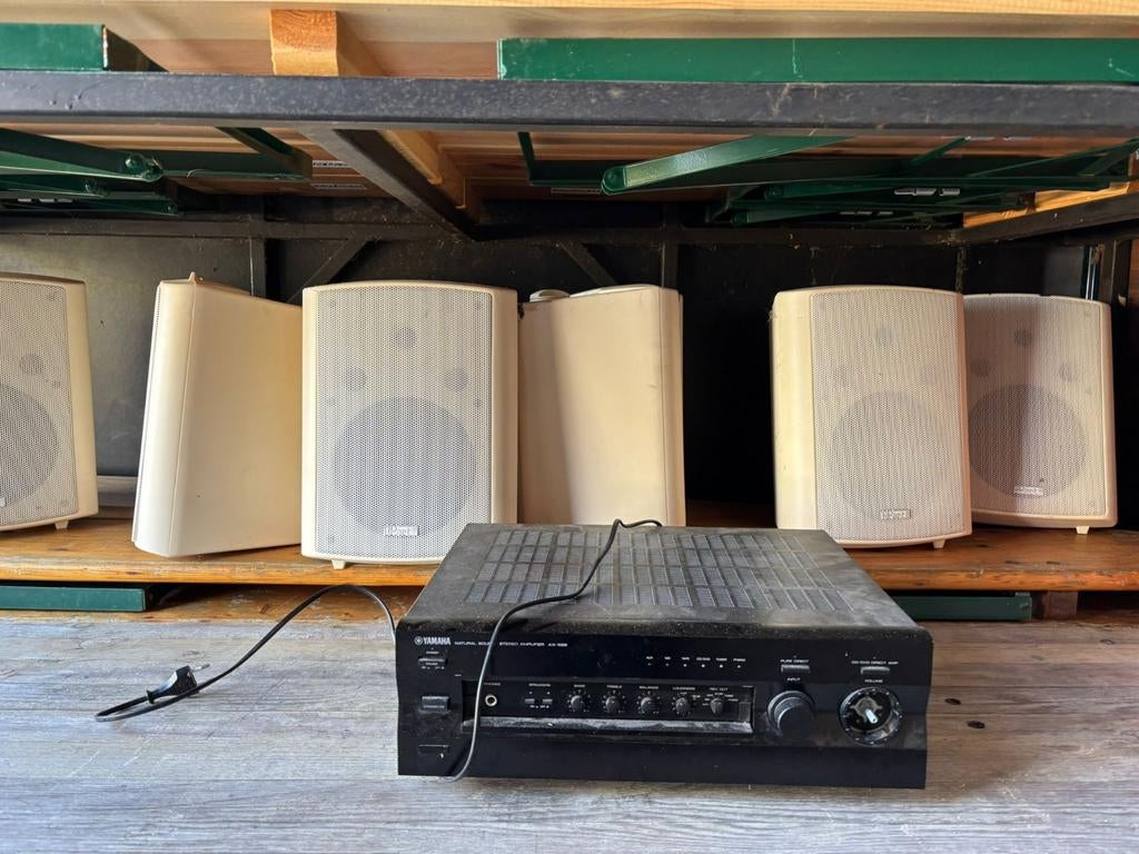 Yamaha AX-596 Versterker met 6 Boxen, Audio, Tv en Foto, Luidsprekers, Gebruikt, Overige typen, 120 watt of meer, Overige merken