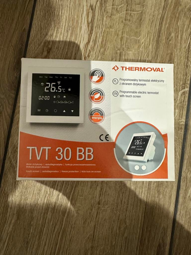 Thermoval TVT 30 BB Eco-D Programmeerbare Thermostaat, Ophalen of Verzenden, Slimme thermostaat, Nieuw