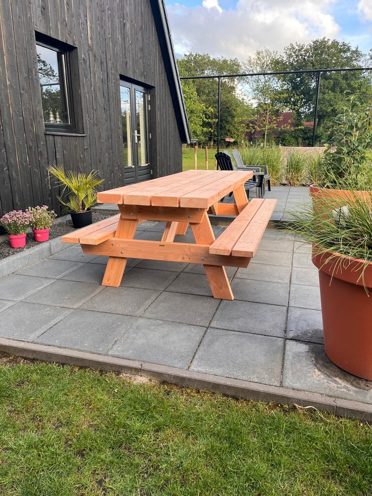 Prachtige, robuuste picknicktafel, Tuin en Terras, Picknicktafels, Ophalen, Nieuw, Rechthoekig, Hout