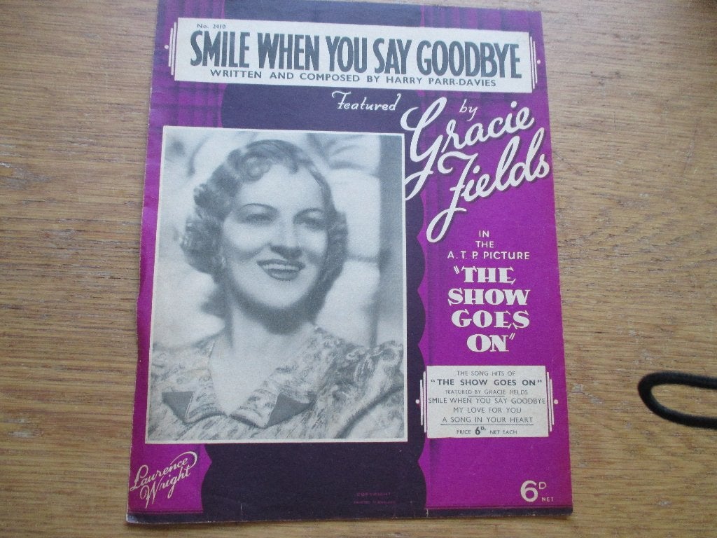 SMILE WHEN YOU SAY GOODBYE, Muziek en Instrumenten, Gebruikt, Piano, Ophalen of Verzenden, Artiest of Componist