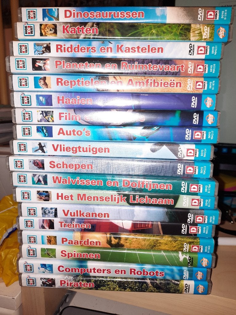 18X DVD HOE EN WAT DIVERSEN, Cd's en Dvd's, Alle leeftijden, Ophalen, Zo goed als nieuw, Wetenschap of Techniek