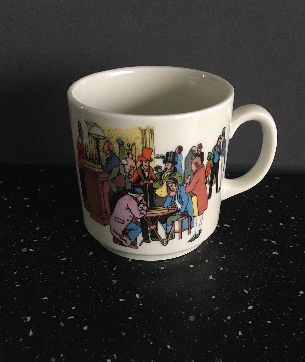 Vintage Kronester Bavaria Van Nelle 'Parijs Café' Mok, Verzenden