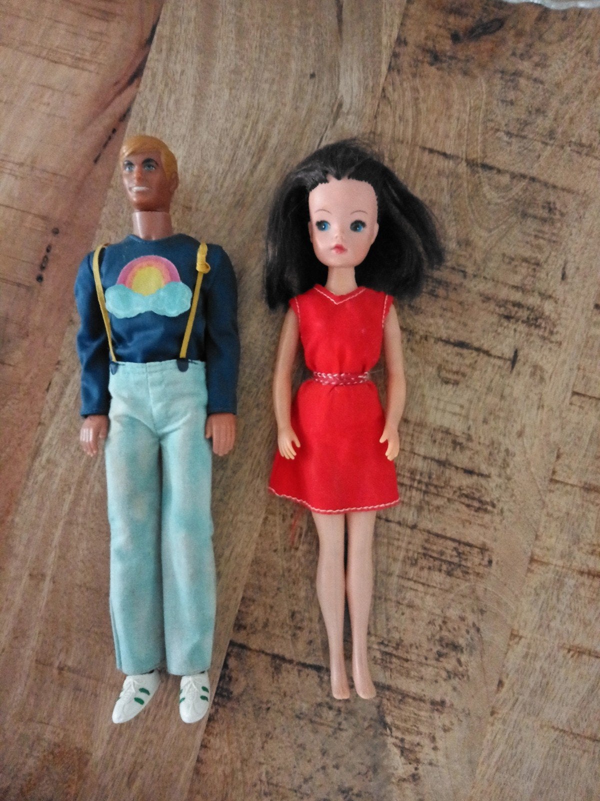 Te koop oude Barbie poppen Ken en Sindy, Verzamelen, Ophalen of Verzenden, Gebruikt