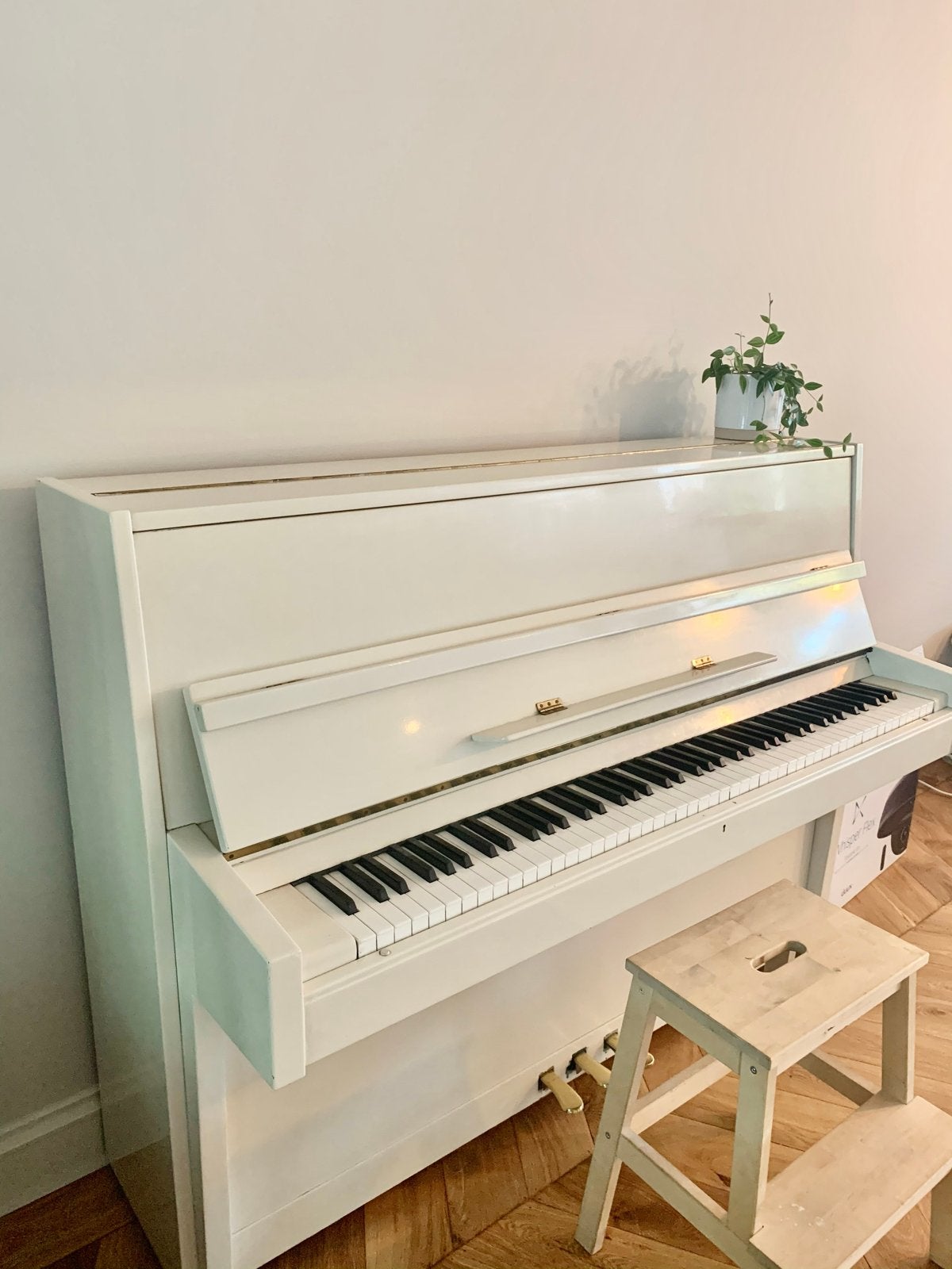 Witte piano, Ophalen, Gebruikt, Wit, Piano