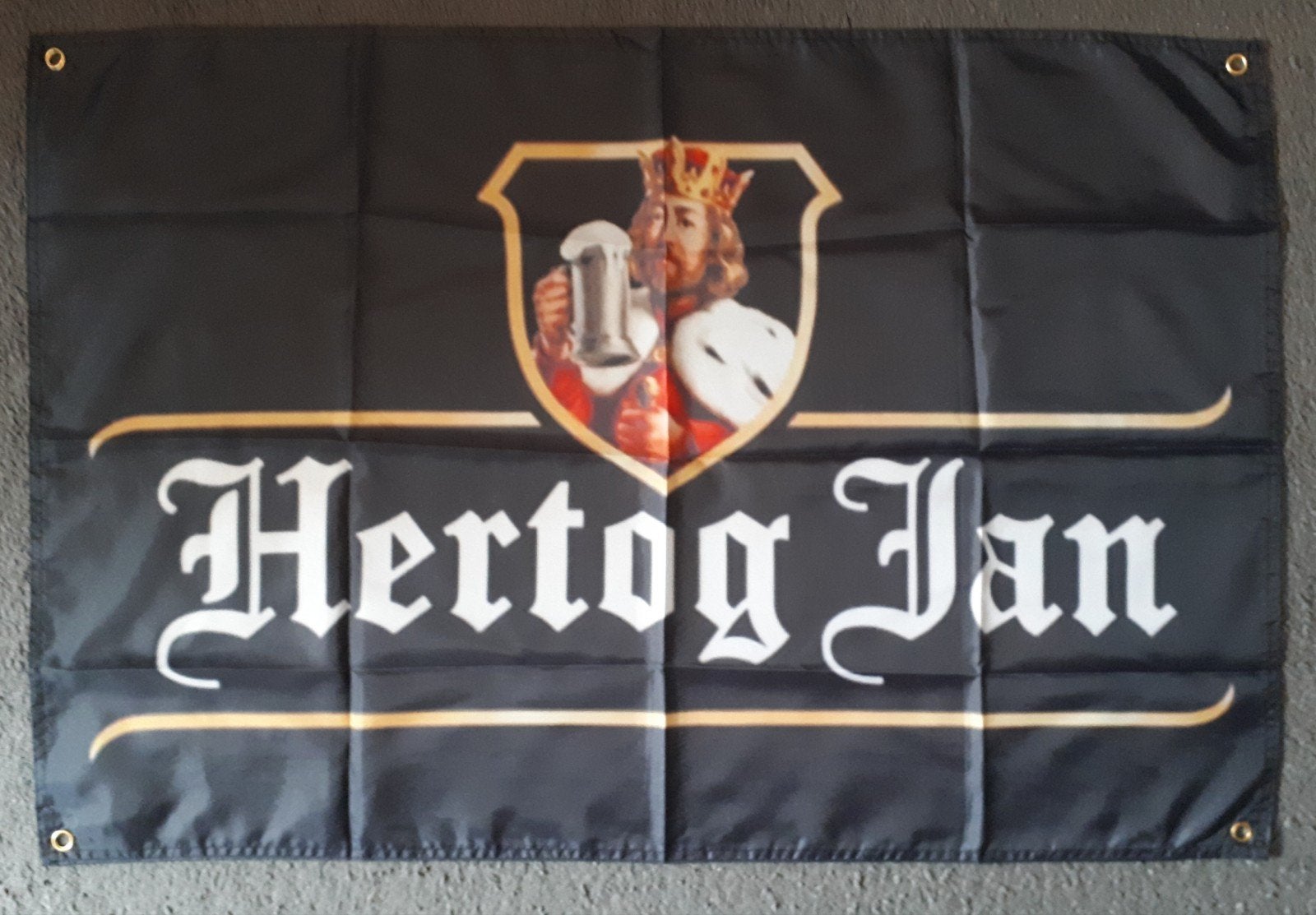 Hertog Jan 60x90 cm Reclame Vlag, Verzenden, Nieuw, Reclamebord, Plaat of Schild, Hertog Jan