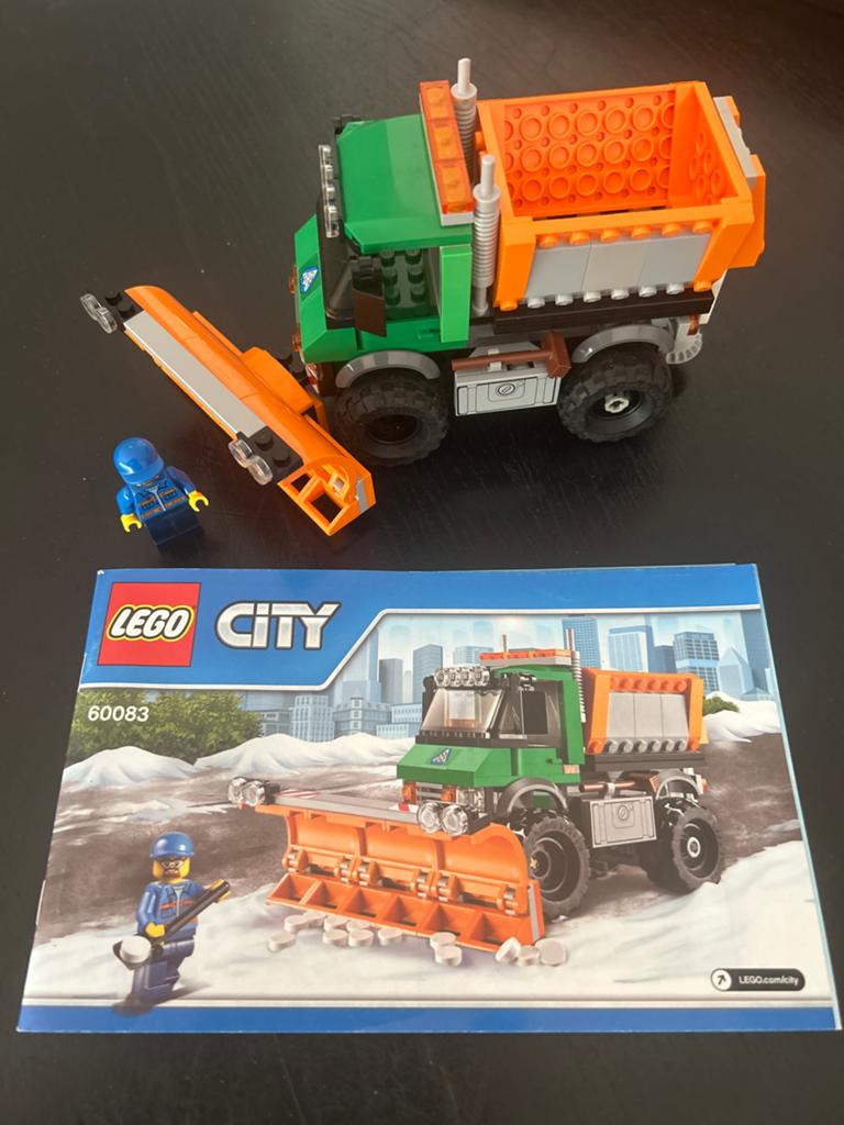 Lego City 60083 Sneeuwschuiver met minifiguur, Ophalen of Verzenden, Zo goed als nieuw