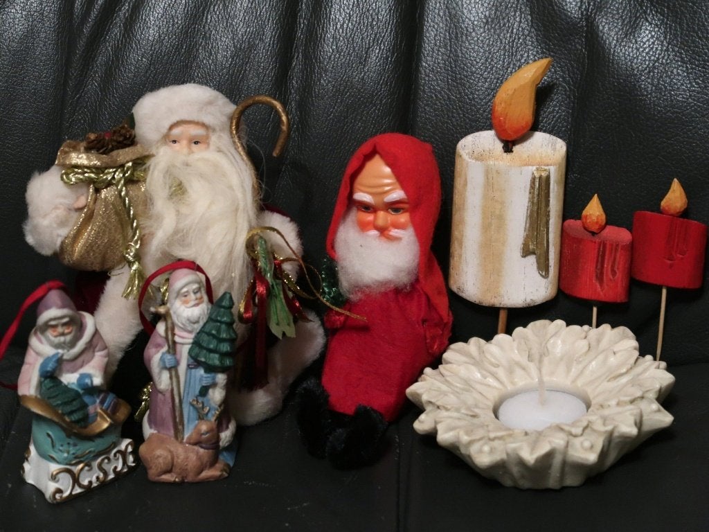 set diverse vintage Kerstmis kerst-decoraties, sámen 7,-, Verzenden