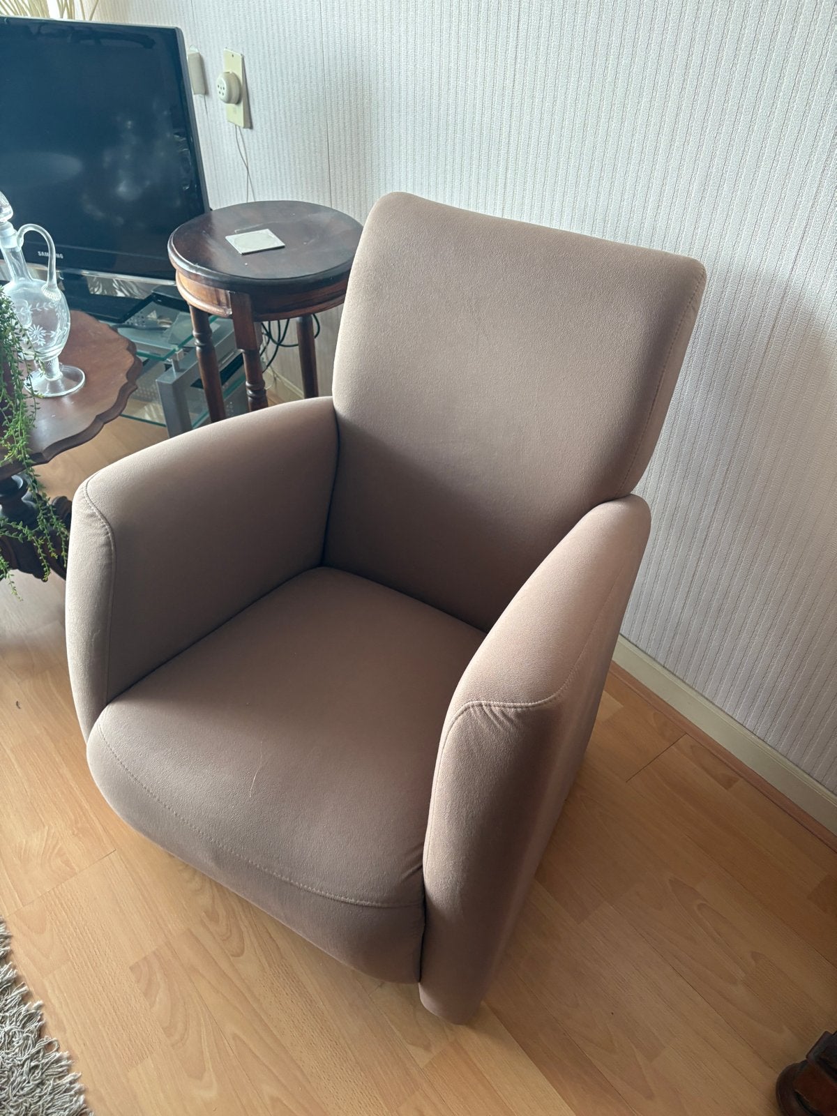 Comfortabele fauteuil, Gebruikt, 75 tot 100 cm, Ophalen of Verzenden, Stof