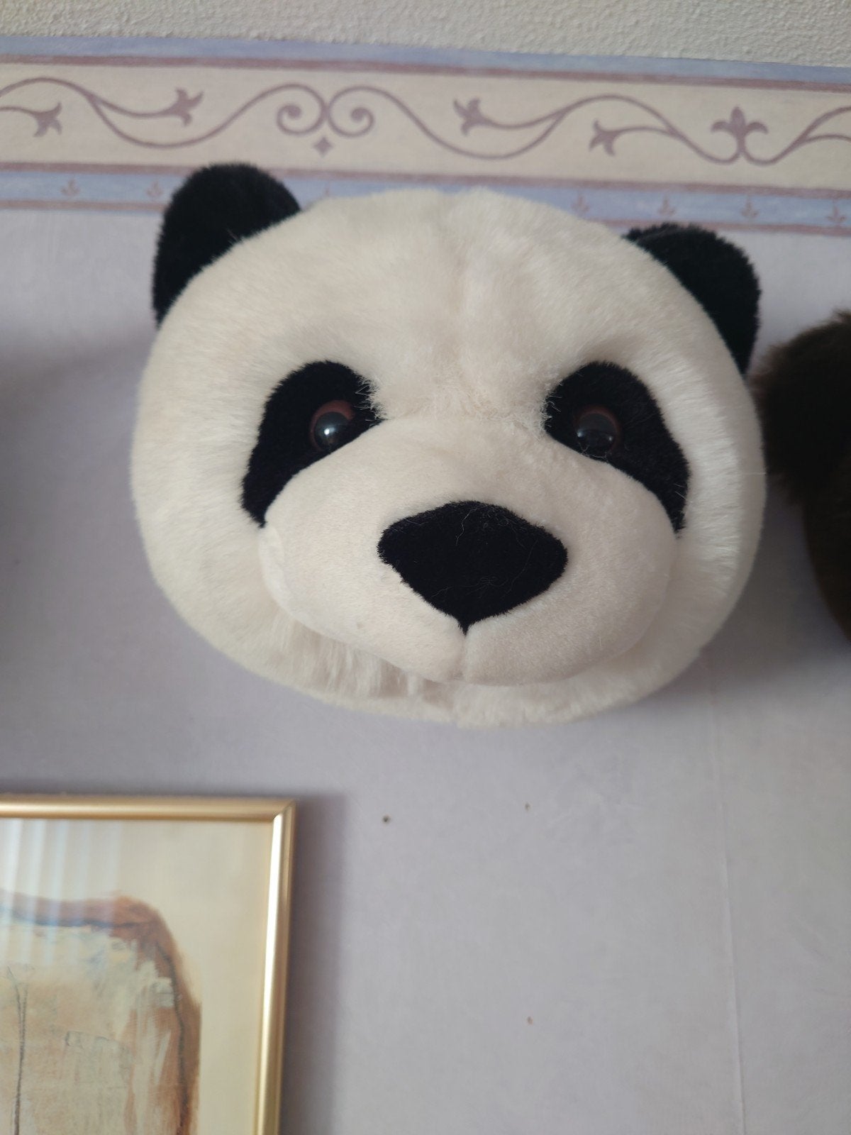 Bibi Wild & Soft Panda Dierenkop Muurdecoratie, Gebruikt, Overige merken, Overige karakters, Overige typen