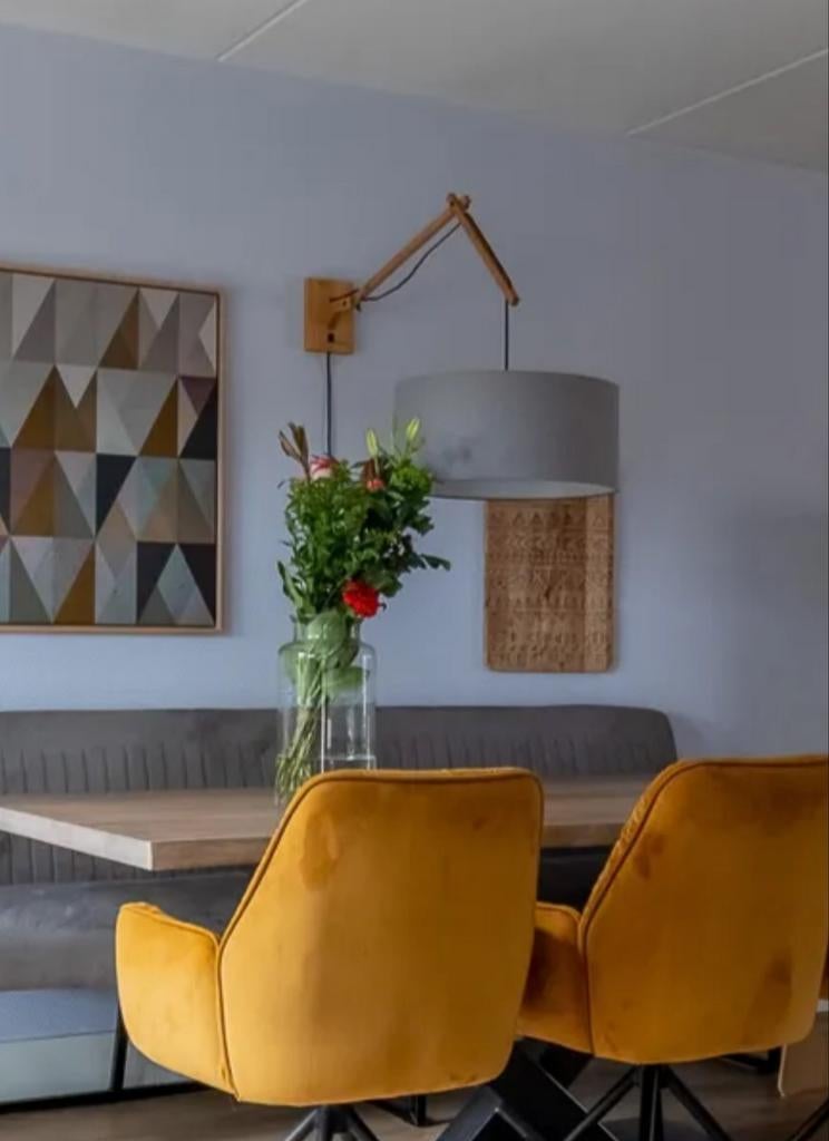 Andes wandlamp (Good & Mojo) - grijs met wandbevestiging, Ophalen, Zo goed als nieuw, Stof
