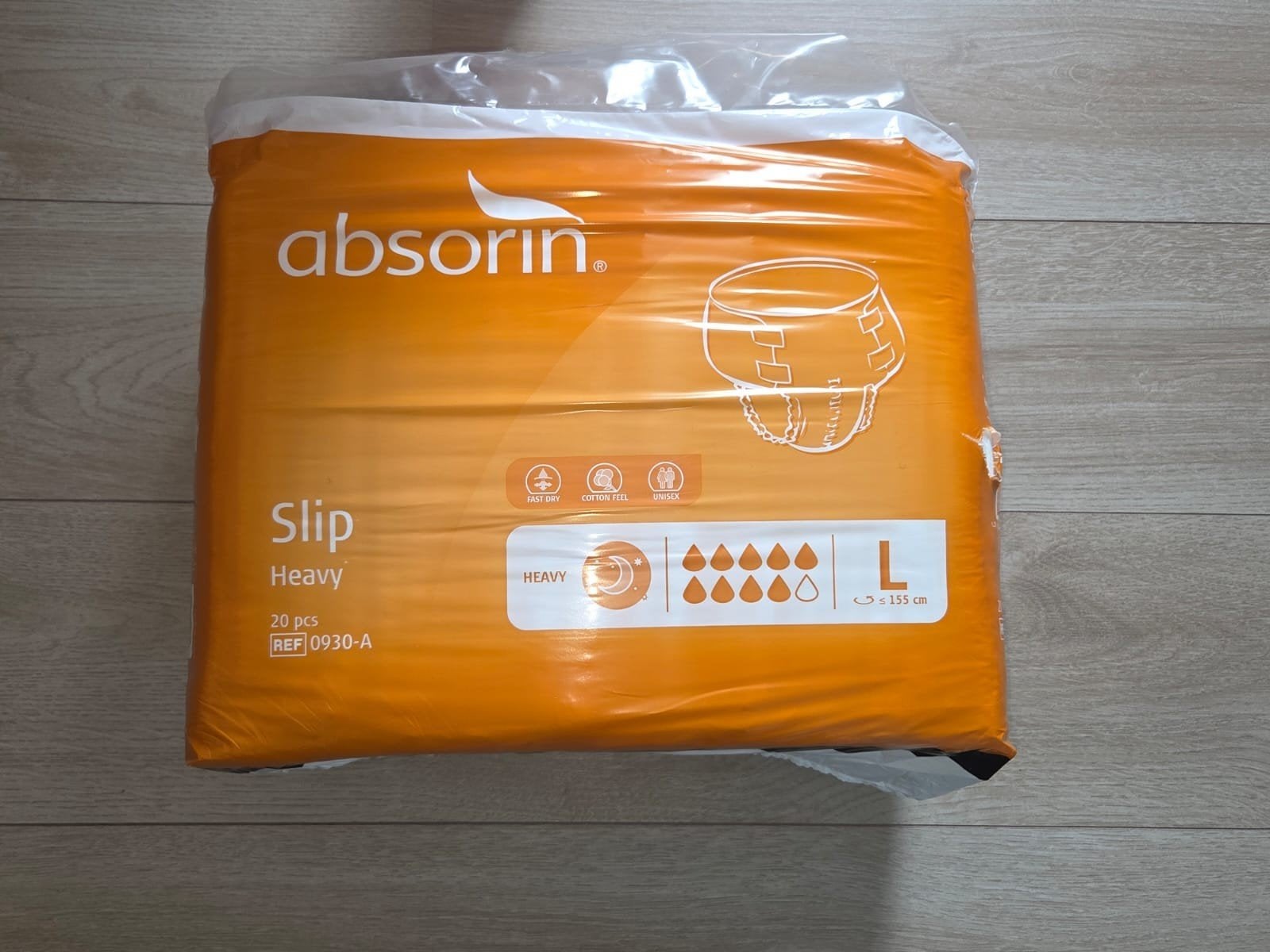 Absorin luiers, Ophalen, Nieuw