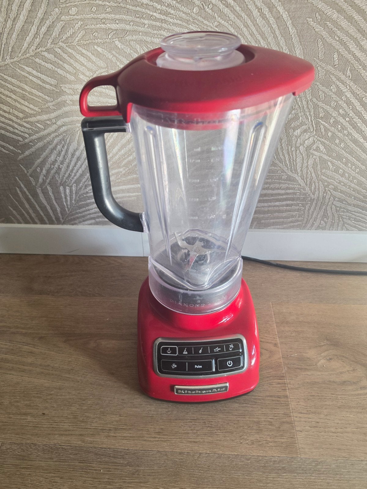 KitchenAid Diamond Blender Rood - Zo goed als nieuw, Ophalen of Verzenden, Zo goed als nieuw, Blender