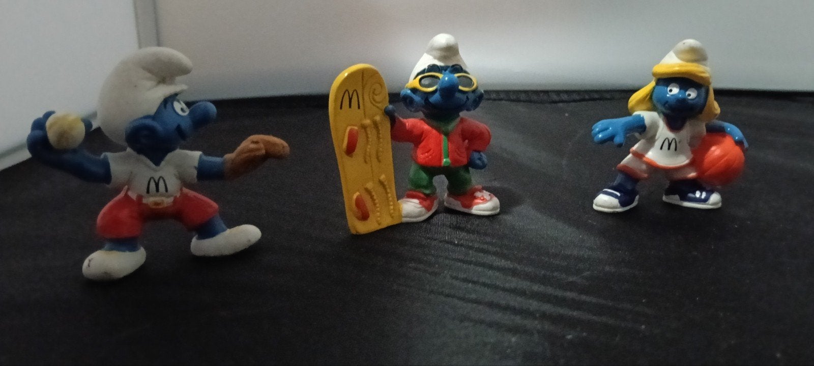 Vintage Smurfen McDonald's Figuurtjes - Set van 3, Ophalen of Verzenden, Gebruikt, Verschillende Smurfen, Poppetje, Figuurtje of Knuffel