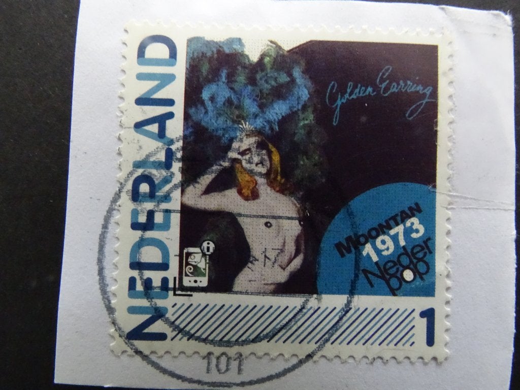 Postzegel NL / Golden Earring - Moontan 1973, Postzegels en Munten, Ophalen of Verzenden, Na 1940, Gestempeld